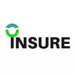 Modern Blue and Green Insure Logo for Insurance Services Logo Template