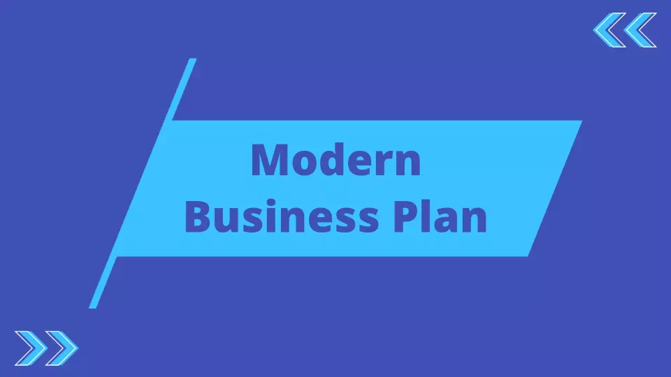 Modern Blue Business Strategy Overview Presentation Template