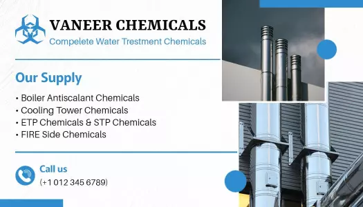 Modern Blue Chemical Supply Professional Visiting Card Template