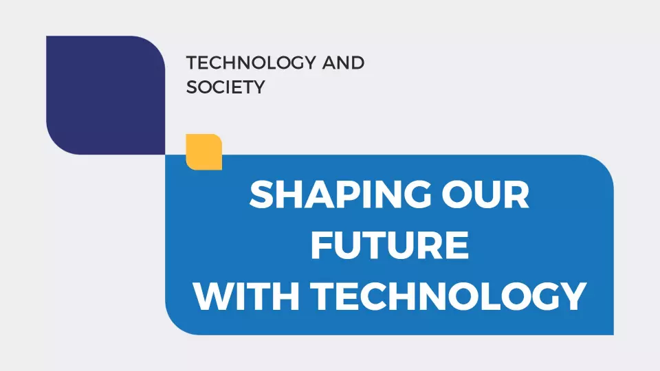 Modern Blue Communication and Transportation Technology Presentation Template