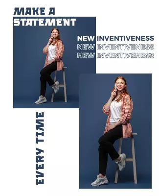 Modern Blue Creative Business Communication Poster Template