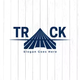 Modern Blue Design Emphasizing Athletic Track Experiences Logo Template