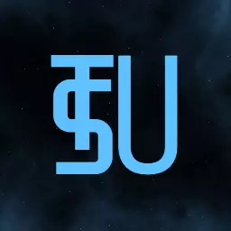 Modern Blue Letter Monogram Design with Unique Shapes Logo Template