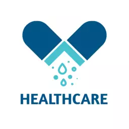 Modern Blue Pill Design Symbolizing Comprehensive Healthcare Logo Template