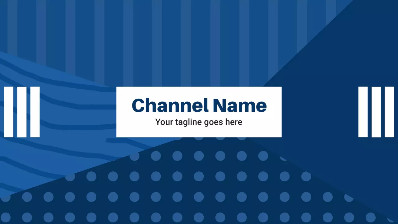 Modern Blue Textured Design for Your YouTube Channel Banner Template