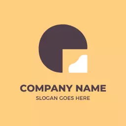 Modern Brown and White Q Letter Design Logo Template