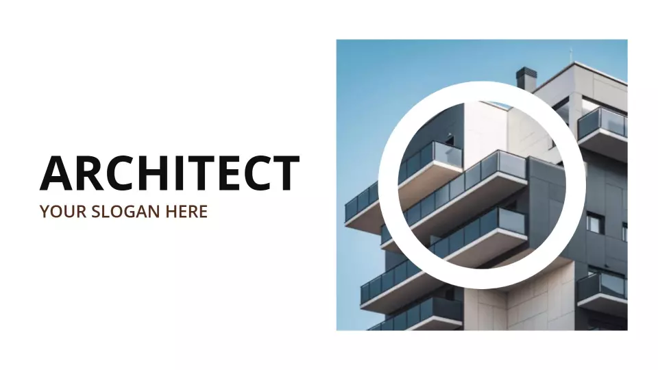 Modern Brown Architectural Design and Project Overview Presentation Template