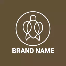 Modern Brown Turtle Design Highlighting Nature Conservation Logo Template