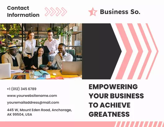Modern Business Empowerment Services and Solutions Brochure Template