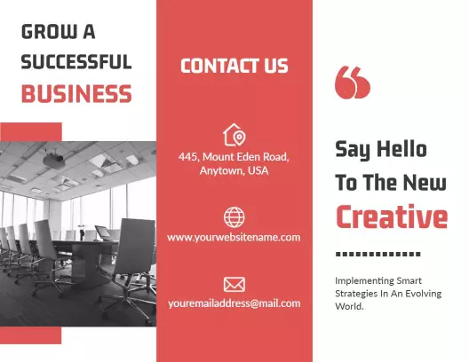 Modern Business Strategy and Growth Consulting Brochure Template