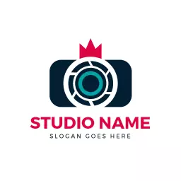 Modern Camera Design Showcasing Vibrant Photography Logo Template