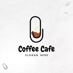 Modern Coffee Cup Design Capturing Cafe Ambiance Logo Template