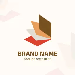 Modern Colorful Tile Design Showcasing Stylish Interiors Logo Template