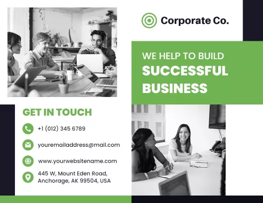 Modern Corporate Business Solutions and Services Brochure Template