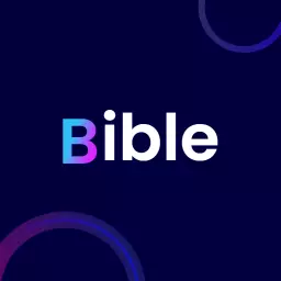 Modern Dark Background with Vibrant Bible Design Logo Template