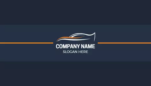 Modern Dark Blue Auto Repair Technician Business Card Template
