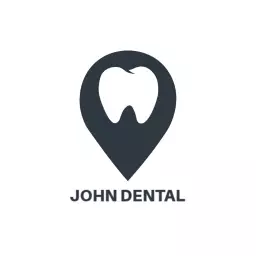 Modern Dental Logo Featuring Tooth and Location Icon Logo Template
