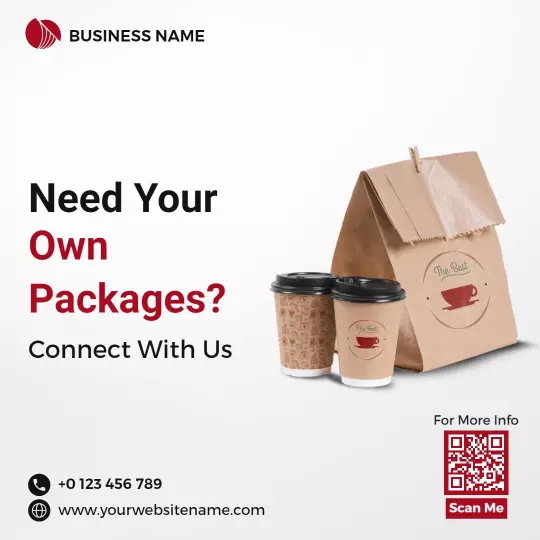 Modern Design for Custom Packaging Solutions Ad Template