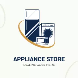 Modern Design Showcasing Essential Home Appliance Store Logo Template