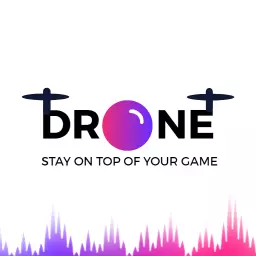Modern Drone Design with Vibrant Purple and Pink Accents Logo Template