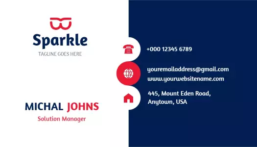 Modern Dual-Color Professional Corporate Business Card Template