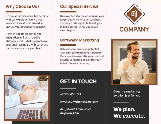 Modern Elegant Marketing Solutions and Services Brochure Template