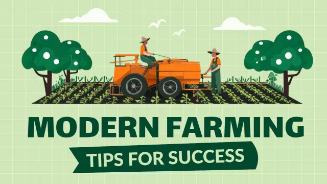 Modern Farming Tips for Success Trending YouTube Thumbnail Template