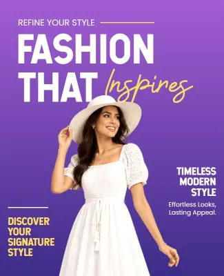 Modern Fashion Inspiration Poster Template