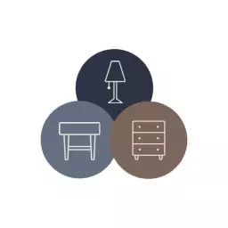 Modern Furniture Icons Featuring Classic Design Elements Logo Template