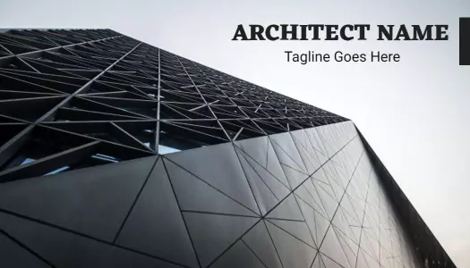 Modern Geometric Architecture Firm Business Card Template