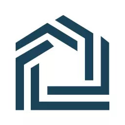 Modern Geometric Design Highlighting Real Estate Development Logo Template