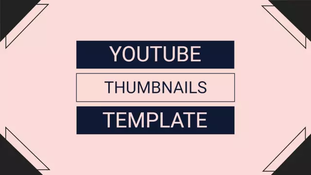 Modern Geometric Pattern Abstract YouTube Thumbnail Template