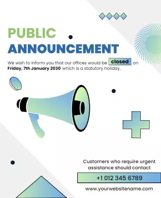 Announcement Poster Templates - Create Announcement Poster Free