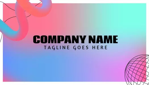 Modern Gradient Colorful Logo Professional Visiting Card Template