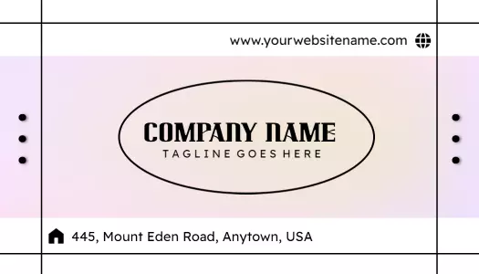 Modern Gradient Professional Service Visiting Card Template