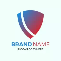 Modern Gradient Shield Design Representing Security Assurance Logo Template