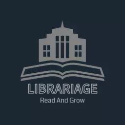 Modern Gray Library Design Promoting Literacy Growth Logo Template