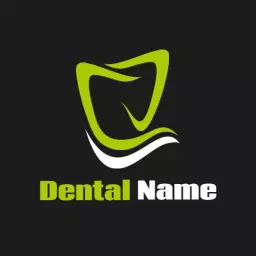 Modern Green and White Dental Care Logo for Fresh Smiles Logo Template
