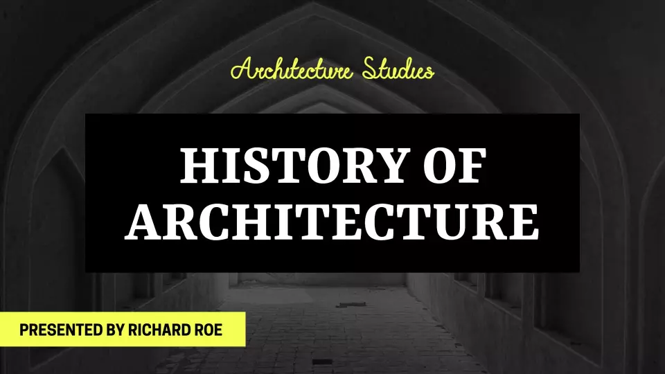 Modern Green Architectural Techniques Overview Education Presentation Template