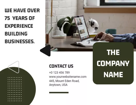 Modern Green Business Consulting Services Brochure Template