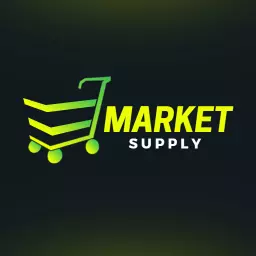 Modern Green Cart Design for Effective Market Supply Logo Template