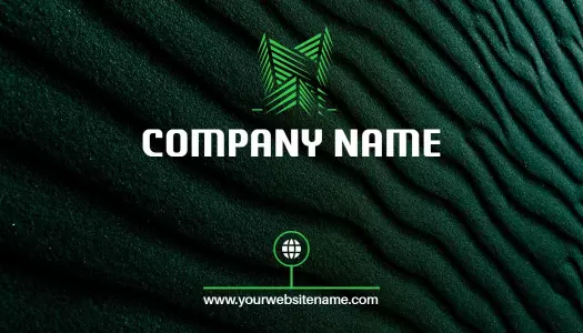 Modern Green Construction Contractor Business Card Template