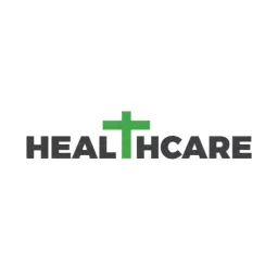 Modern Green Cross Design Highlighting Healthcare Services Logo Template