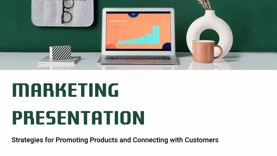 Modern Green Digital Marketing Strategies Overview Presentation Template