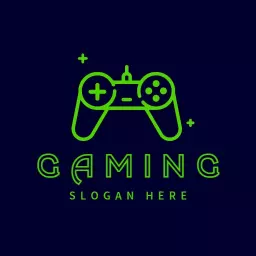 Modern Green Gaming Controller Design for Esports Community Logo Template