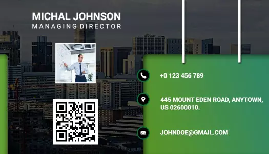 Modern Green Professional Identity Card Template