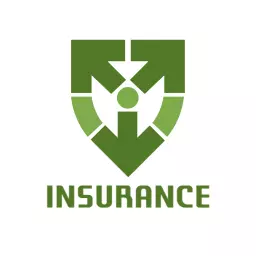Modern Green Shield Design Symbolizing Protection in Insurance Logo Template