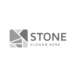 Modern Grey Stone Design Showcasing Natural Elements Logo Template