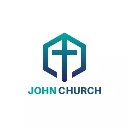 Modern Hexagonal Design Featuring a Symbolic Cross Logo Template