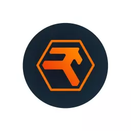 Modern Hexagonal Orange and Black Transportation Logo Template